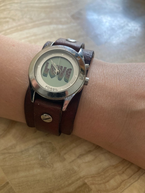 Fossil Love Women Y2K Watch Brown Original Leather Band  Model BG-2600 main image 10